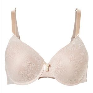 ✨2/$22✨ NWT BODY NATURALS Lace Beige Full Support T-Shirt Bra